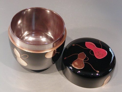 【茶道具】佐藤松斎作　和紙貼六瓢金輪寺 茶道具】佐藤松斎作 和紙貼六瓢金輪寺
